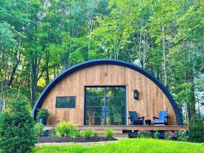 Terrace/patio - Treat yourself at the stunning June Farms Wellness Huts! (West Sand Lake)