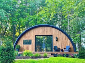 Terrace/patio - Treat yourself at the stunning June Farms Wellness Huts! (West Sand Lake)