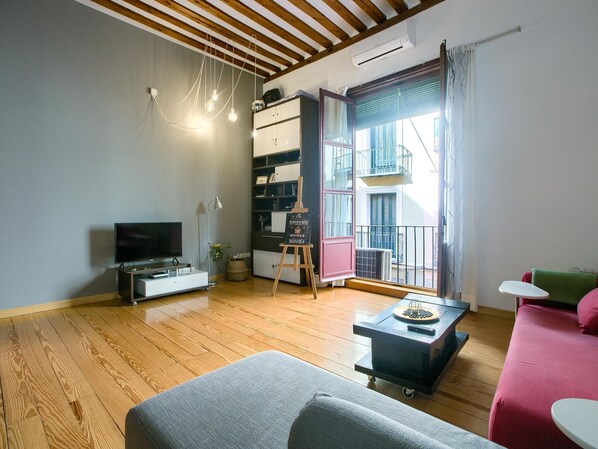 TV - Bohemian Lavapies - Two-bedroom apartment (Madrid)
