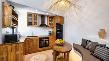 Fridge, microwave, oven, toaster