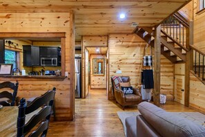Smart TV, fireplace, table football - Forward My Calls · Elevate Your Stay: 4 Decks, Hot Tub, & Idyllic Outdoor Haven (Broken Bow)