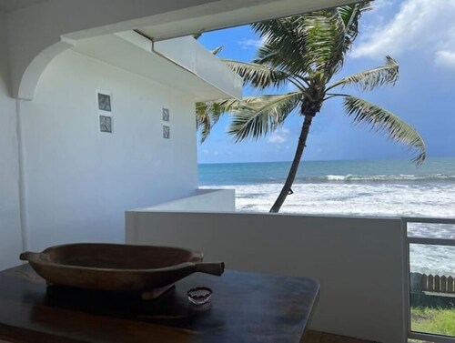 Floor of a House on the beach. Ocean view