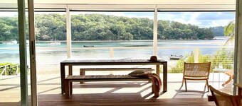 The Sandbar House,  Royal National Park NSW, waterfront beach house