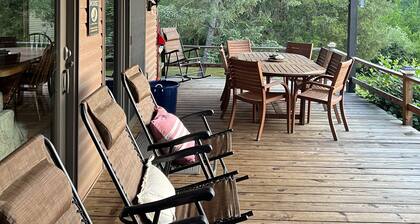 Seneca Lake View Retreat sits secluded on a 2 acre lot.