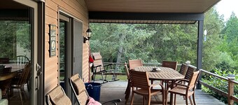 Seneca Lake View Retreat sits secluded on a 2 acre lot.
