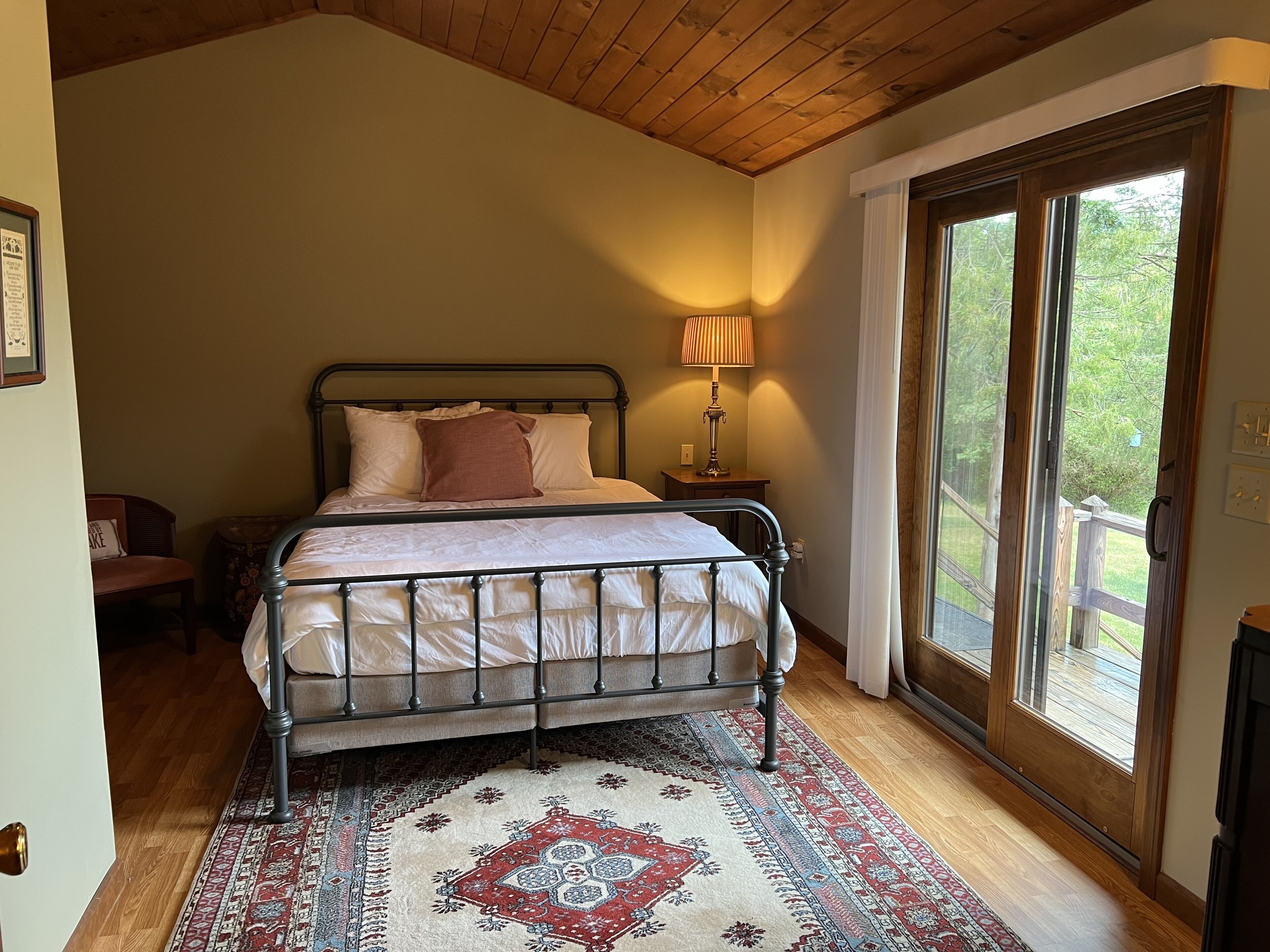 Seneca Lake View Retreat sits secluded on a 2 acre lot.