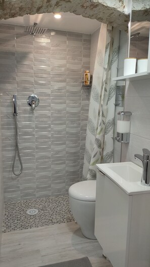 Dusche, Whirlpool, Haartrockner, HandtĂŒcher