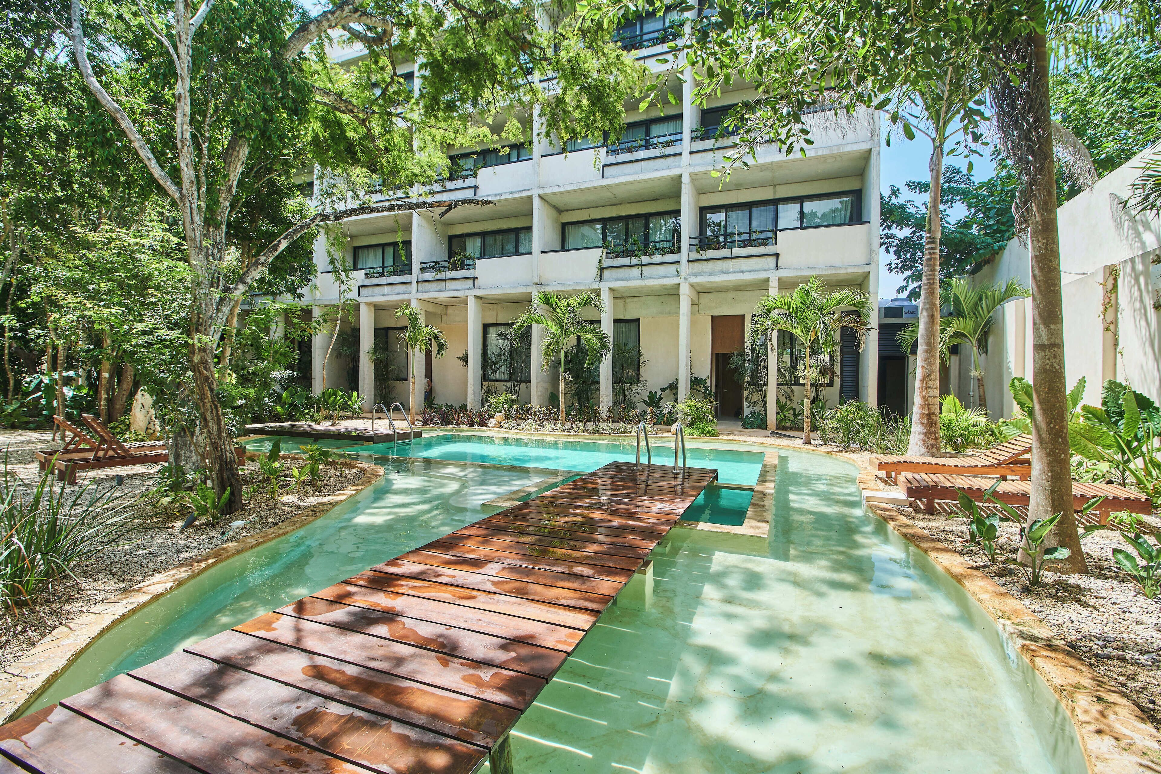 Fancy & Double Floor Apt in Tulum With Private Terrace, Pool, Gym, and Lounge