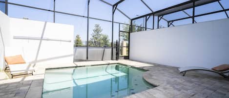 A heated pool