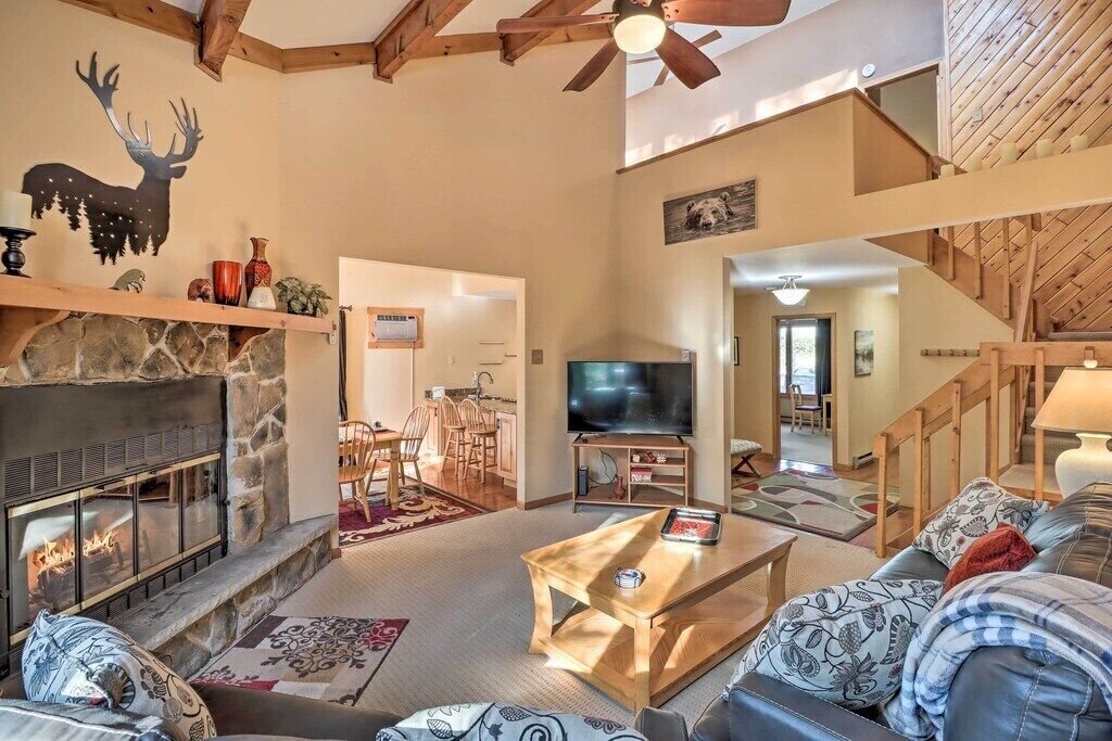 Cozy Lake Harmony Home w/ Fireplace & Hot Tub!