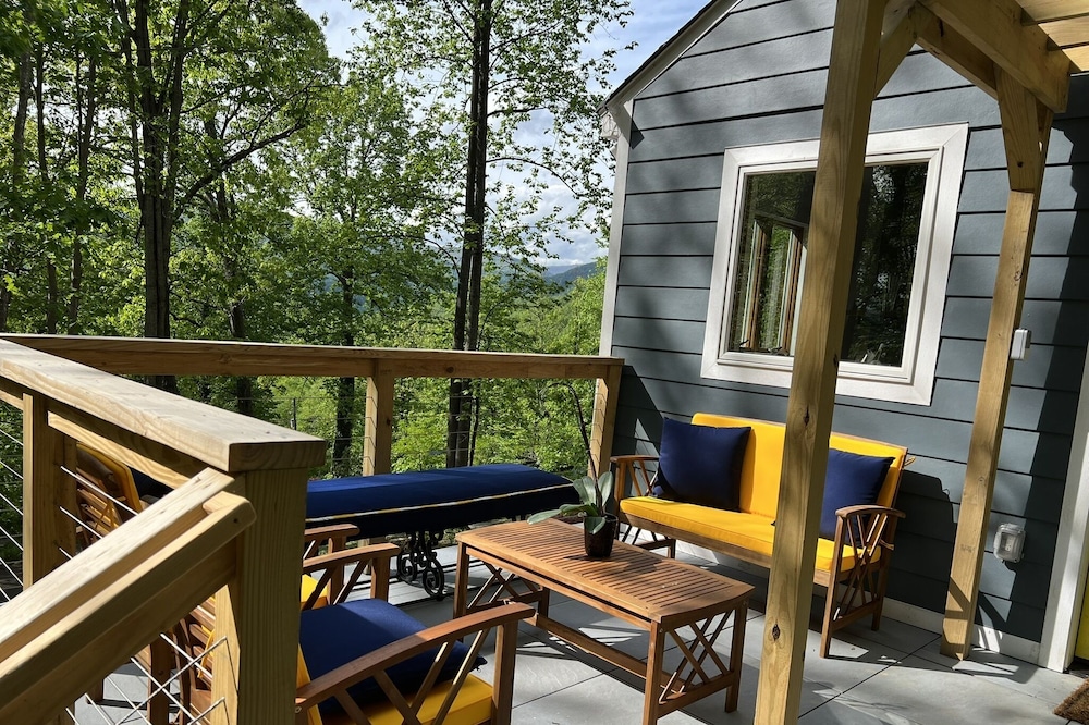 An elegantly appointed house tucked in the Virginia Mountainside.