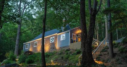 An elegantly appointed house tucked in the Virginia Mountainside.