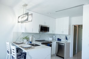 Luxury Room, 1 Queen Bed | Private kitchen - Dolphin Suites  (St. John)