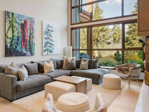 TV, fireplace, offices