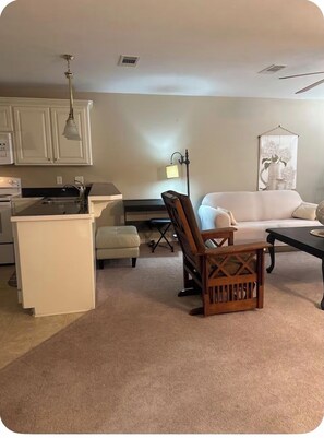 Books, stereo - House on Richmond (Brookhaven)