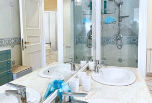 Shower, hair dryer