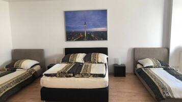 1 bedroom, iron/ironing board, travel crib, WiFi