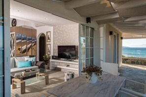Living area - A luxury seaside villa with sweeping ocean views for a blissful holiday. (Zakinthos)