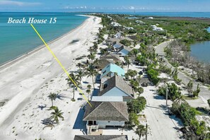 On the beach - Beach House 15 - Direct gulf front home with pool and tennis (Captiva)
