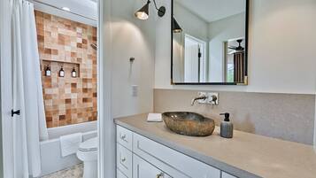 Hair dryer, towels