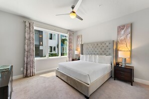 3 bedrooms, in-room safe, iron/ironing board, travel crib