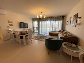 Living area - Marassi 3 bedroom with marina view 8g (El Alamein)