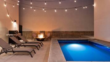 A heated pool