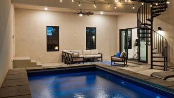A heated pool
