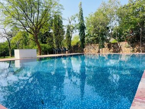 Indoor pool, outdoor pool