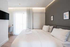 1 bedroom, premium bedding, memory-foam beds, in-room safe - Acropolis Majestic view apartments (Athens)