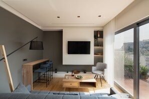 Living room - Acropolis Majestic view apartments (Athens)