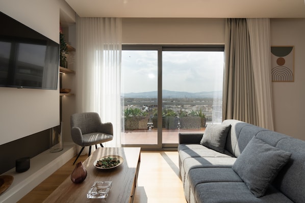 Living area - Acropolis Majestic view apartments (Athens)