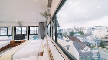 Dormitorio compartido familiar | Ropa de cama de alta calidad, edredón y camas con efecto memoria