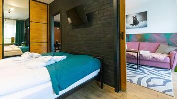 Apartemen Desain | 1 kamar tidur, Wi-Fi gratis, dan seprai linen