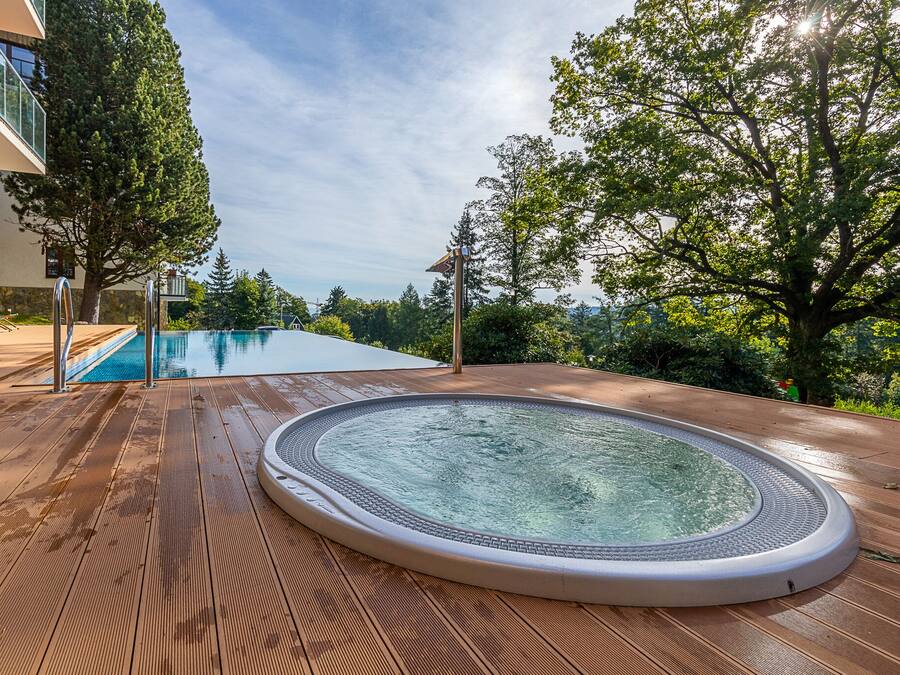 Una piscina techada