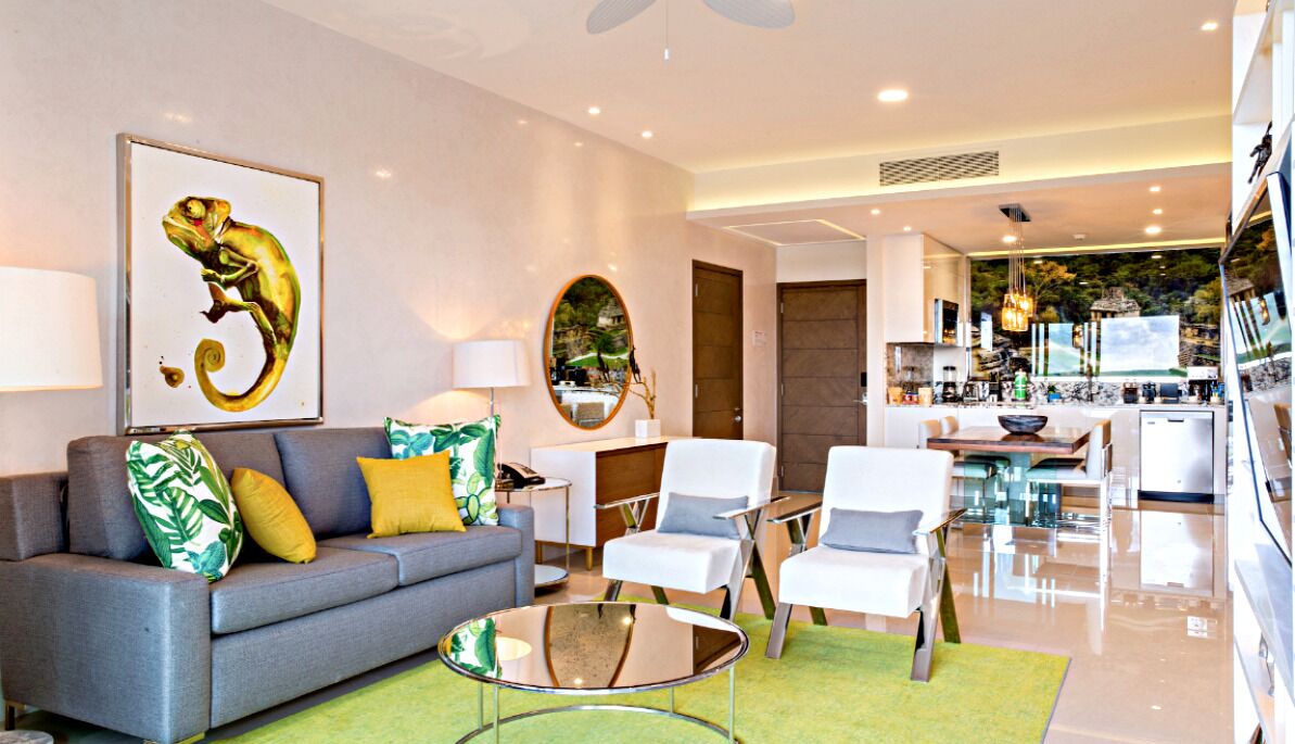 Private Balcony w/ View in Modern Chic 2BR Condo on Garza Blanca Resort