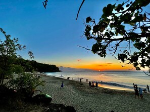 Guests can enjoy stunning ocean views from this beachfront location.