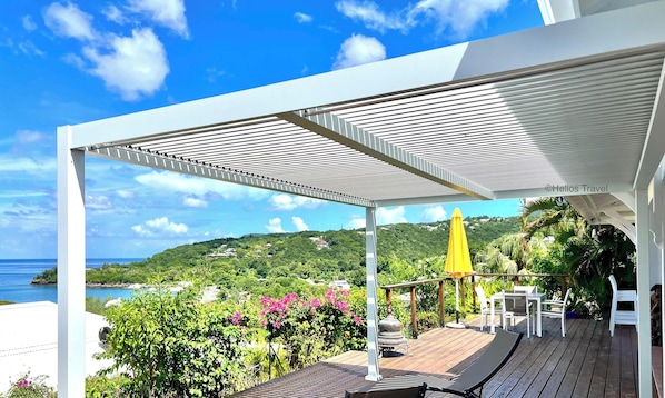 Terrace/patio - Villa Tramontane. Sea view, 2 bedrooms in Ferry Deshaies. (Deshaies)
