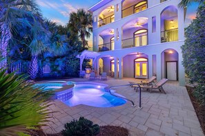 Pool - Modern Coastal Home with Pool, Spa and Bikes | 1 Block to Beach (Santa Rosa Beach)