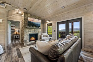 Smart TV, fireplace, video games