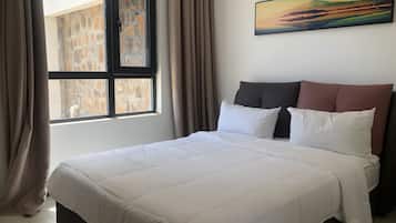 4 chambres, surmatelas, bureau, chambres insonorisées