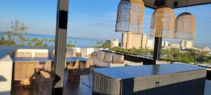 Outdoor dining - Blissful Ocean-View Penthouse with Rooftop Pool (Puerto Vallarta)