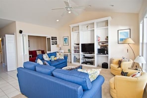 TV, DVD player - Ocean Club B302, Oceanfront Condo in Indian Beach, NC! (Indian Beach)