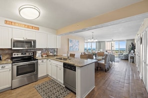 Condo, 2 Bedrooms | Private kitchen | Fridge, microwave, oven, dishwasher - Pelican Beach 0616 2 Bedroom Condo by Pelican Beach Management (Destin)