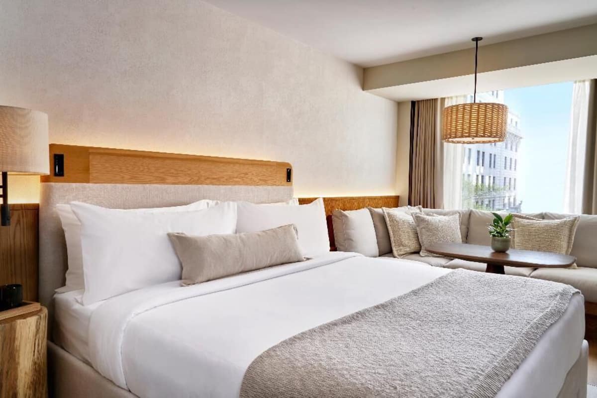 Hypo-allergenic bedding, minibar, in-room safe, soundproofing