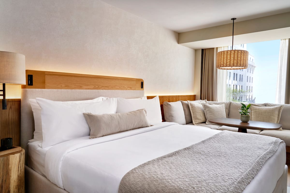 Hypo-allergenic bedding, minibar, in-room safe, soundproofing