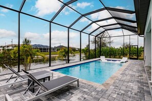 A heated pool