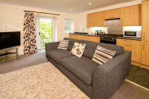 TV, fireplace - Rosegate Cottage, Elterwater (Chapel Stile)