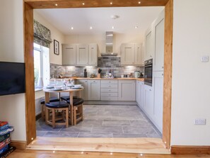 Fridge, dishwasher, electric kettle, toaster