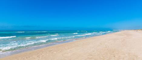 En la playa